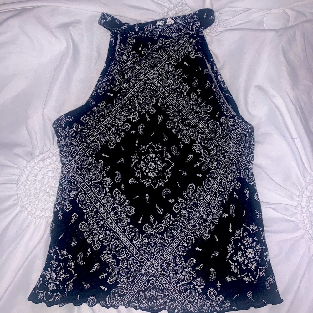 Black & White Halter top
